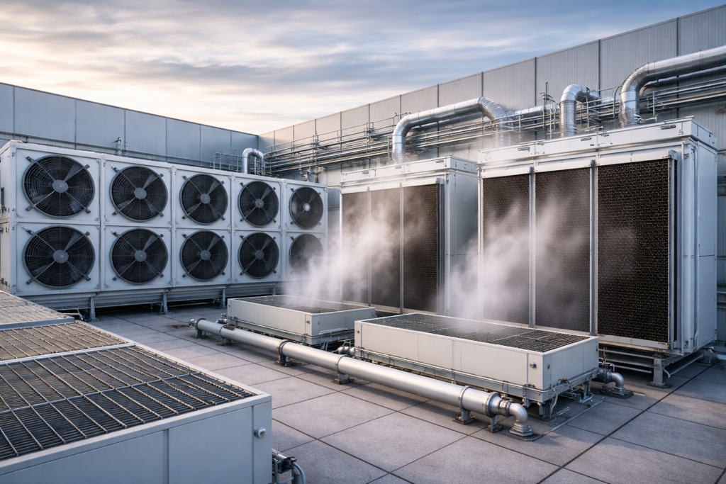 Adiabatische Kühlung von Rechenzentren Adiabatische Kühlung von Rechenzentren